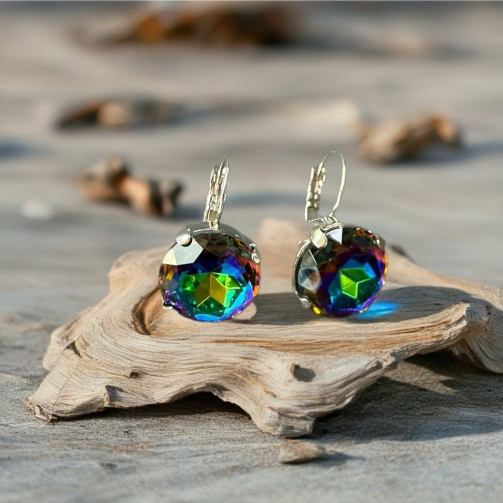 Elegant Multicolor Crystal Earrings